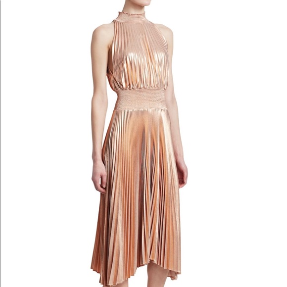 alc gold dress